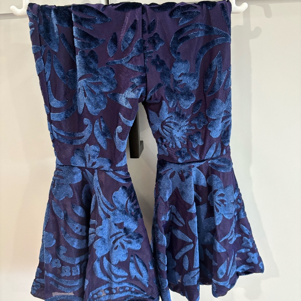 Blue Flower Pants